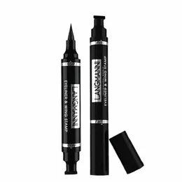 Eyeliner Pen Szybkie wodoodporne podwójna głowica Czarna LG LG TRADING FALL EYE Makeup Ołówek