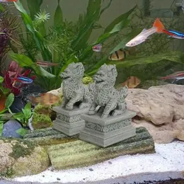 Декоративные статуэтки 2x мини-статуи Кирин, украшение для аквариума, микропейзажный декор, миниатюра для входа, камина, подарок на новоселье
