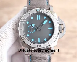 Мужские часы Super Edition 44 мм, скрытая серия PAM01225, автоматические механические часы, нержавеющая сталь 316L, ночное свечение, глубокие водонепроницаемые наручные часы