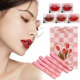 2G X5PC TULIPS Glaze Lip Glaze Matte Liquid Lipsticks Dream Resisturizing Nstick Cup Lip Lips Makeup Makeup for Wome P2R5 Q2SL#