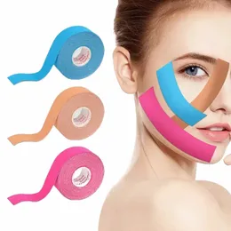 2,5 cm x 5 m Kinesiologie Tape für Gesicht V-Linie Hals Augen Heben Faltenentferner Aufkleber Tape Gesichtspflege Werkzeug elastische Bandage e6nz #