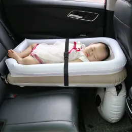 Matbilsresor baby barn uppblåsbar vila säng främre rad luftmadrass självkörning turné sovkudde stam sedan för SUV -kudde