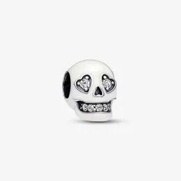 Sparkling Skull Charm Pandoras 925 Sterling Silver Luxury Charm Set Bracelet Making Beads charms Designer Necklace Pendant Original Box Factory wholesale