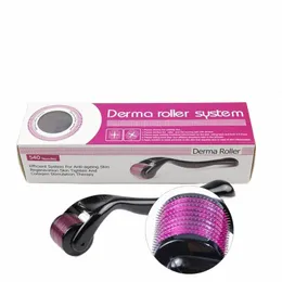 540 Derma Roller para crescimento de cabelo e barba 0,2 / 0,25 / 0,m Titanium MicroNidle Anti Acne Face Skin Care Tratamento Dermaroller E36u #