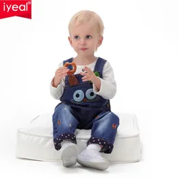 IYEAL Baby Little BoysGirls Stone Washed Soft Denim Overalls Toddler Jeans Jumpsuit Autumn Kids Clothes Pants Rompers 240313