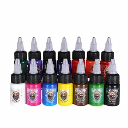 14 färger Natural Plant Hanna Tattoo Ink Pigment Eyebrow Eyeliner Lip Body Arts Paint Makeup N-Toxic Tattoo Supplies W3MF#