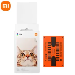 Kontroll Xiaomi Zink Pocket Photo Paper Self 50 PCSadhesive Photo Print Sheets For Xiaomi 3inch Mini Pocket Photo Printer Endast papper