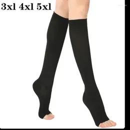 Herrstrumpor 2024 23-32mmhg Män och kvinnor plus storlek 4xl 5xl Varicose Vein Support King Compression Strumpor 003Running Yoga