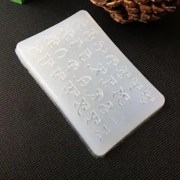 Stampi da forno Lettere inglesi Fondente Lettera dell'alfabeto Stampo in silicone Stampo per cioccolato 3D Strumenti per decorare torte