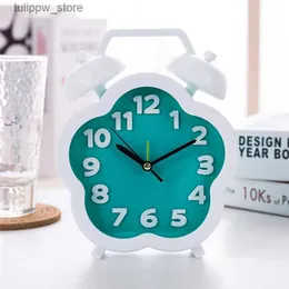 デスクテーブルクロックミニ素敵な目覚まし時計キッドベッドサイドデスクテーブルホームデコレーションキッドのための漫画目覚まし時計スヌーズ機能時計l240323