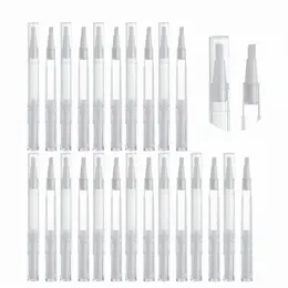 50pcs 3ML Transparente Twist Pen para aplicador de óleo de cutícula, vazio Nail Oil Pen Eyel Growth Liquid Tube Lip Gloss J9ZJ #