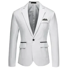 Business Slim Fit Single Buttons Suits Jacket Men Slim Fit Casual Fashion Wedding Groom Tuxedo Blazer Coats Party Wedding Suit 240313