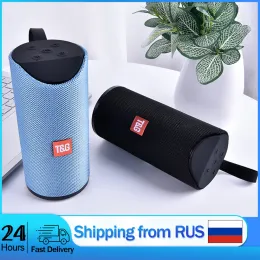 Speakers T&G TG113 Bluetooth Portable Outdoor Wireless Speaker Mini Sound Column 3D 10W Stereo Music Surround Support FM TFCard Subwoofer