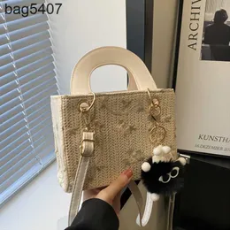 Bolsa Princesa Diagonal Promoção de Fabricantes de Luxo Bolsa Portátil Popular com Pequeno Dign Novo Commuter Daifei Advanced Tecelagem Crossbody de Um Ombro