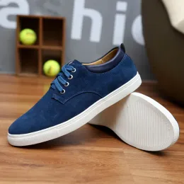 Schuhe Frühling/Herbst 2019 Neue Männerschuhe Fashion Sneakers Casual Luxury Schuhe Männer Kuh Wildleder Lowcut Hochqualität Plus Size 3849