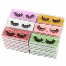 false Eyeles 10/100/200 Pairs 3D Mink Les Makeup Tool Fluffy Thick False Eyel in Bulk Cilios Natural Les Wholesale O4vE#