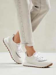 Scarpe casual Sneakers da donna autunnali Luxury Original Brand Design Donna Running B C Punta tonda Taglio basso Sport