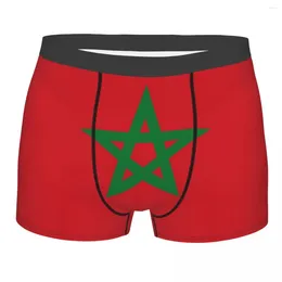 Majaki męskie seksowne flaga bielizny maroko marokańskie patriotyczne bokserki