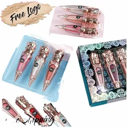 Kit de maquiagem Full Profial Lipgloss Set Private Label Vegan Liquid Lipstick Waterprood Make Up Custom N0dI #