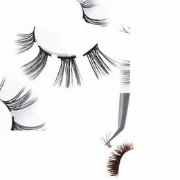 12 par Segment Les Wi Fluffy LG Natural False Eyeles Handgjorda ympning Daglig dubbelanvändning Eye Makeup Extensi Tools U4CV#