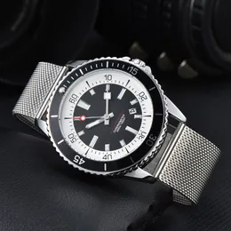 BRETILILING 2024 MENS BREI WATCHES QUARTZ MOVEMESステンレス鋼多機能クロノグラフィソリッドクラスプモントレデュルクス1884男性腕時計