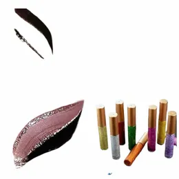 Eyeliner liquido glitter oro bianco da 10 colori per eyeliner liquido impermeabile facile da indossare Beauty Eye Liner Occhi Trucco Maquiagem 15I1 #