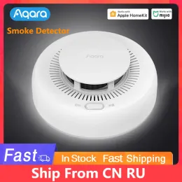 Kontrola Aqara Smart Smoke Detector Zigbee 3.0 Alarp Alarp Monitor Dźwięk Ogrzewaj domowy aplikacja pilot mijia mia homeKit