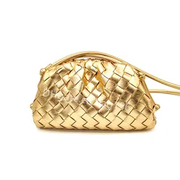 バッグ・カバンその他 SECRET PON-PON Woman Mini bag Gold QUIRA GRAIN POUCH PLATINO DHgate.com:Woven Leather Handbag - White Mini Hobo Tote