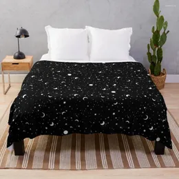 Blankets Black Universe Throw Blanket Kid'S Flannel Fabric Cute Hairy