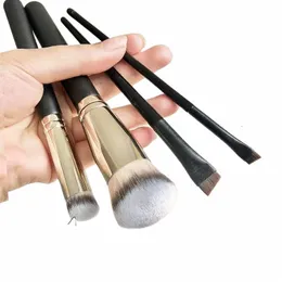 seaml Cover Synthetic Dark Circle Ccealer Make Up Brush Foundati Angled Liquid Cream Cosmetic Eyeliner Brush Beauty Tools s6Ez#