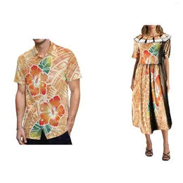 Abiti da festa Abito estivo da donna Polinesiano Maxi Isole Hawaii Tribe Casual 2024 MUMU