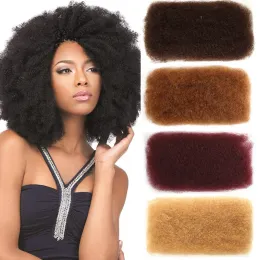 Pacotes Rebecca Brasileiro Afro Afro Cabelo Curly Bulk Human Human para travar 50g/pc tranças coloridas naturais cabelos sem trama dreadlocks