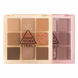 4/9 colori Matte Glitter Eyeshadow Palette Lg Lasting Matte Eye Shadow Palette Pigmenti per occhi con pennello Cosmetici coreani TSLM1 p6wb #