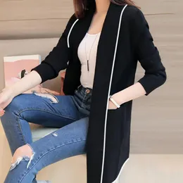 Kobiety Lapel Casual Solid Color Plus Velvet Coats Long Rleeve Loss Cardigan ciepłe długie polarowe Kurtki swetra dla kobiet Chaquetas 240311