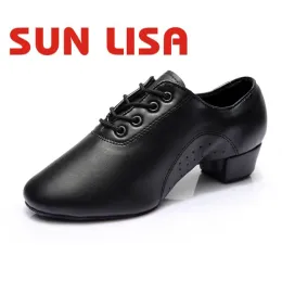 Ayakkabı Sun Lisa Erkekler Modern Latin Tango Salsa Uluslararası Standart Balo Salonu Dans Ayakkabıları