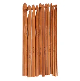 12 pçs 15cm agulhas de tricô de bambu conjunto de ganchos de crochê diy tricô tecer fio neede artesanato 3mm10mm ferramentas para casa 5694035