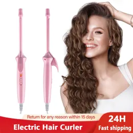 Ferros profissional 9mm modelador de cabelo curling ferro para cachos finos cachos apertados varinha raiz do cabelo fuffy afro cachos modelador de cabelo curling ferro cu