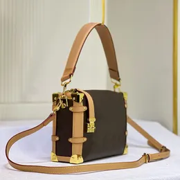 5A Qualität Luxusdesigner Frauenbeutel Lousis Vouton Bags Box Bag Form Metall Eckkanten Umhängetasche Mode Handheld Crossbody -Geldbörsen