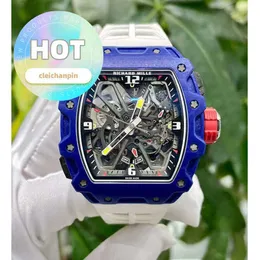 Горячие наручные часы RM с механизмом, мужские часы RM35-03, синие Ntpt RM3503, модные часы для отдыха, бизнеса, спортивной техники, наручные часы