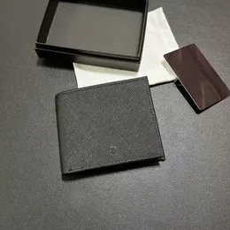german style Mens wallets holder luxury leather card bag designer wallet card holder change bag folding certificate business card box portfolio