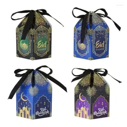 Enrole de presente Eid Mubaraks Candy Box Paper Bag Ramadans Chocolate Treat