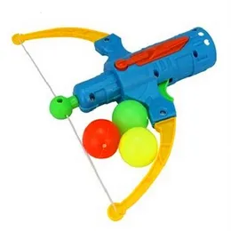 Mesa de tiro com arco de plástico arma crianças disco bola voando brinquedo tênis esportes ao ar livre menino presente estilingue caça seta tiro dmlwt