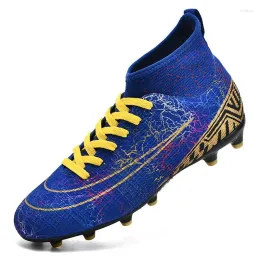 American Football Shoes Professional Men Boots Soccer Long Spikes Unisex Drop Training Breathable Sport High Ankle Ultralight