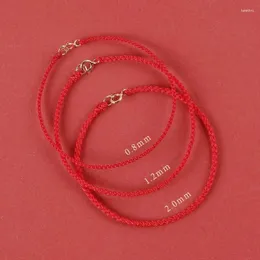 Braccialetti con ciondoli Quest'anno animale Corda rossa fatta a mano a mano per ragazze Compleanno Fai da te Ragazzi Regalo Qixi Fidanzata Coppia