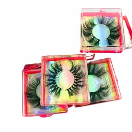 الجملة Fluffy 100 ٪ Mink Syeles Box Package Supplies 5D My Mink Les Full Strip 5D أدوات ماكياج الأعمى المزيفة في الجزء الأكبر D5WJ#