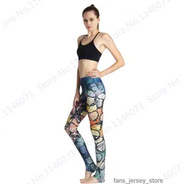 Renkli Kelebekler Yoga Pantolon Retro Kelebek Spor Çalışan Tozluk Fitness Pantolon Vintage Style Ladies İnce Tasarat Sakinsiz