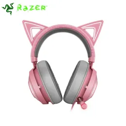 Kulaklıklar Razer Kraken Kitty Oyun Kulaklığı TNX 7.1 Surround Ses Sesli USB Arayüzü Aktif Gürültü Azaltma Mikrofon Kulaklık Oyuncu