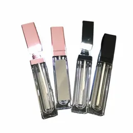 10-100pcs 7ml Empty Makeup DIY Lip Gloss Bottle With Mirror LED Lip Gloss Tube Square Lipstick Packing Bottle CAN ADD LOGO M6OJ#