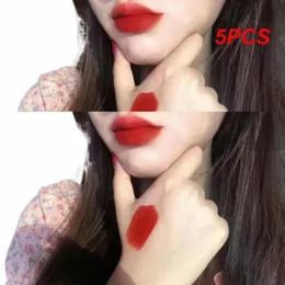 5pcs Creative Cue Lip Gloss Moisturizing 6 Colors Lips Makeup Veet Matte Lipstick Lip Tint Mud Bottle Lip Mud Cosmetics y8Ov#