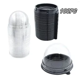 Storage Bottles 100PCS Disposable Cake Box Moon Snow Mei Niang Baking Blister Kitchen Supplies Organizer Gadget Tools